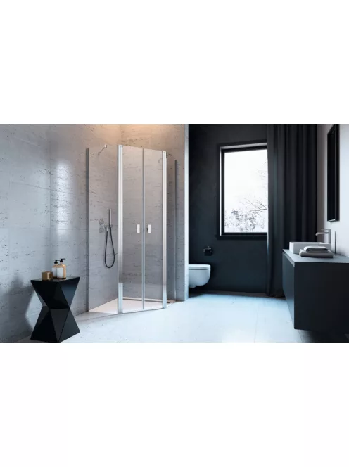 Radaway Nes PTD szögletes zuhanykabin 100x90 átlátszó