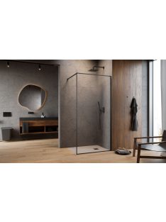   Radaway ﻿Modo F II Brushed GunMetal Walk-in szálcsiszolt fegyvermetál zuhanyfal 55 átlátszó