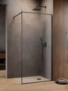 Radaway ﻿Modo F II Brushed GunMetal Walk-in szálcsiszolt fegyvermetál zuhanyfal 55 átlátszó