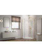 Radaway Essenza Gold ﻿PTJ ﻿szögletes ﻿arany zuhanykabin 90x90 átlátszó