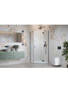 Radaway Essenza Brushed GunMetal ﻿PTJ ﻿szögletes ﻿szálcsiszolt fegyvermetál zuhanykabin 100x80 átlátszó