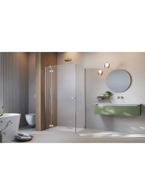 Radaway Fuenta KDJ szögletes zuhanykabin 120x80 átlátszó balos