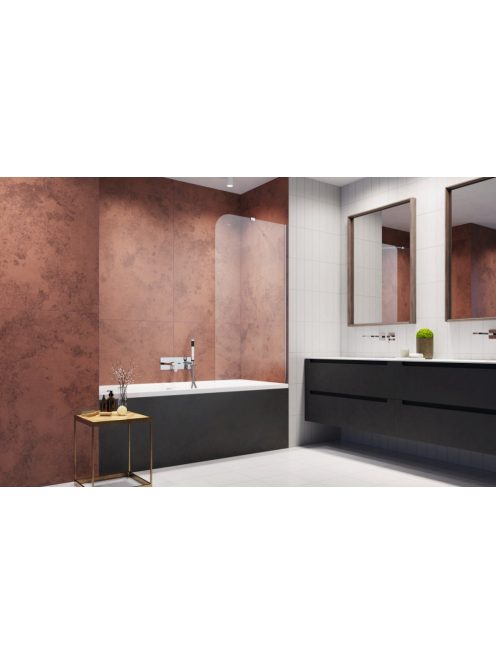 Radaway Torrenta PNJ kádparaván 80 átlátszó balos