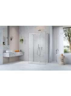   Radaway Fuenta KDJ+S szögletes zuhanykabin 80x100 átlátszó balos