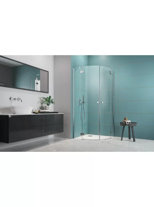 Radaway Torrenta PDD íves zuhanykabin 90x80 átlátszó