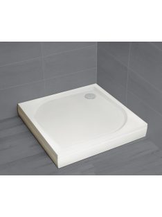   Radaway Paros C szögletes zuhanytálca előlappal 80x80 fehér, ajándék szifonnal