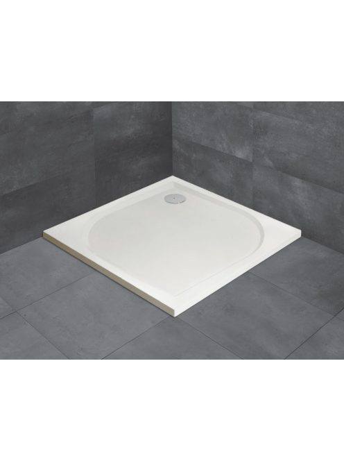 Radaway Paros C lapos szögletes zuhanytálca 90x90 fehér, ajándék szifonnal