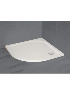   Radaway Paros A lapos íves zuhanytálca 90x90 fehér, ajándék szifonnal