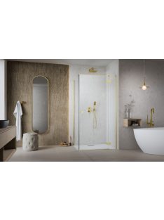   Radaway ﻿﻿﻿Essenza Gold ﻿KDJ szögletes ﻿arany zuhanykabin 90x70 átlátszó balos