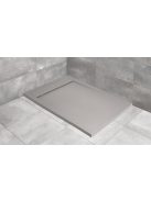 Radaway Teos F lapos szögletes zuhanytálca 90x80 fekete, ajándék szifonnal