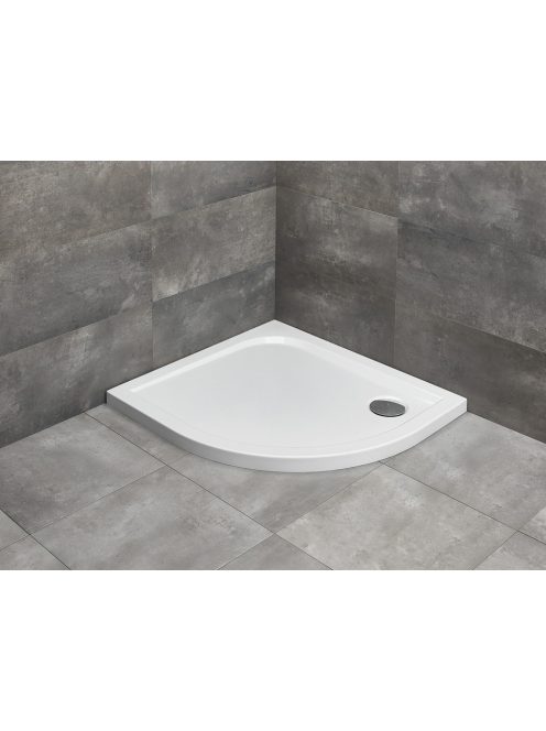 Radaway Delos E íves zuhanytálca 100x90 fehér, jobbos, ajándék szifonnal