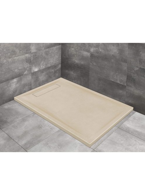 Radaway Doris F lapos szögletes zuhanytálca 170x80 beige