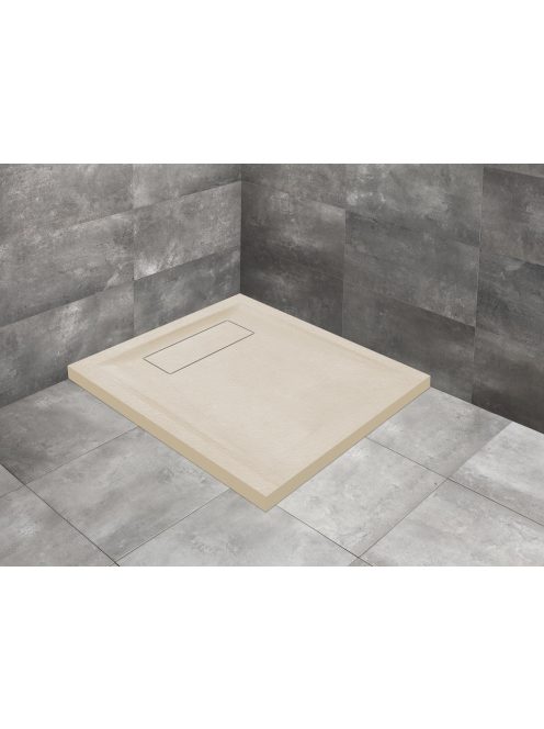 Radaway Doris C lapos szögletes zuhanytálca 80x80 beige