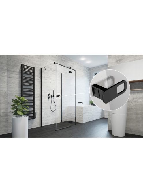 Radaway Opcionális ovális fogantyú fekete