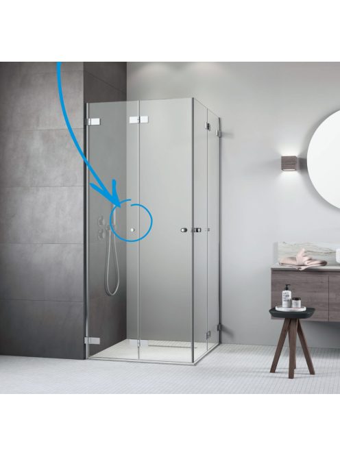 Radaway Kiegészítő fogantyú csuklós ajtóhoz szálcsiszolt arany