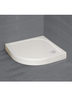   Radaway Paros A íves zuhanytálca előlappal 90x90 fehér, ajándék szifonnal