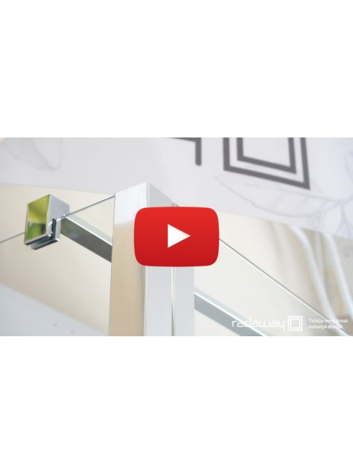 Radaway Nes 8 DWD I zuhanyajtó 85 (50B+35J) átlátszó