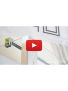 Radaway Nes 8 DWD I zuhanyajtó 100 (50B+50J) átlátszó