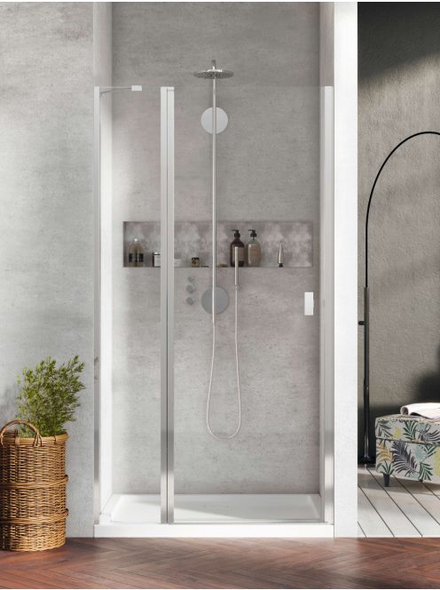 Radaway Nes 8 DWJ II zuhanyajtó átlátszó jobbos