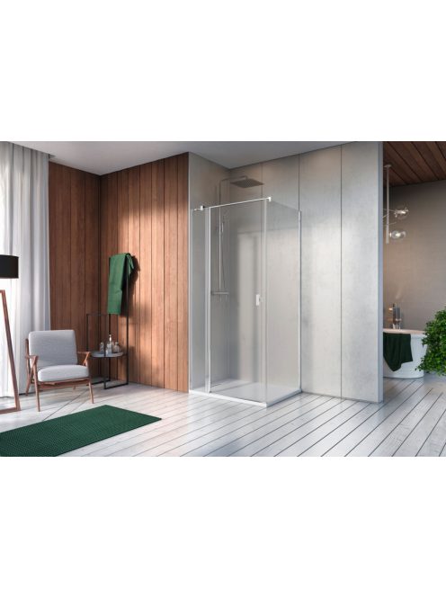 Radaway Nes 8 KDJ II szögletes zuhanykabin 100x100 átlátszó balos