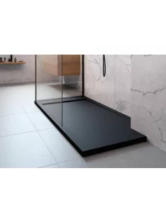   Radaway Teos F lapos szögletes zuhanytálca 110x80 cemento, ajándék szifonnal