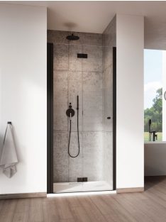   Radaway Nes 8 Black DWB fekete zuhanyajtó 70 átlátszó jobbos