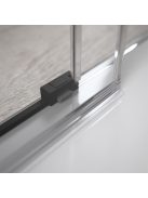 Radaway Idea 8 Black DWD fekete zuhanyajtó 140 átlátszó