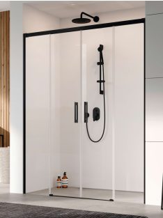 Radaway Idea 8 Black DWD fekete zuhanyajtó 190 átlátszó