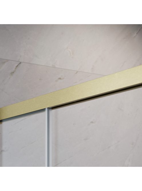 Radaway Idea 8 Brushed Gold DWD szálcsiszolt arany zuhanyajtó 160 átlátszó