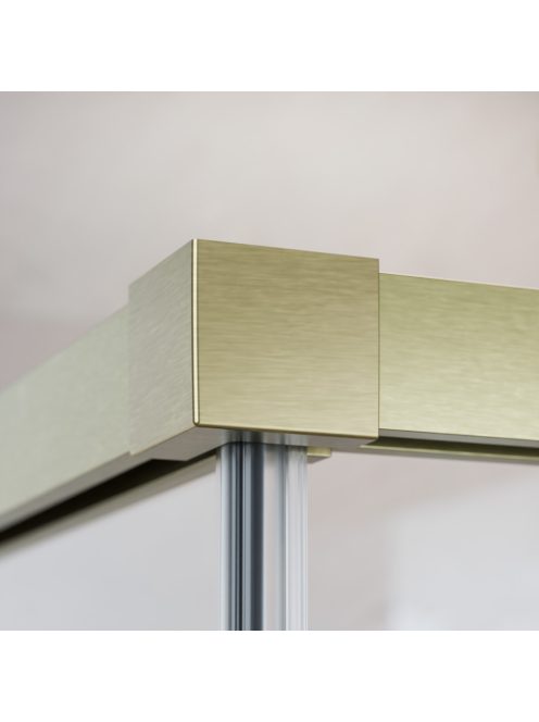 Radaway Idea 8 Brushed Gold DWJ szálcsiszolt arany zuhanyajtó 100 átlátszó balos
