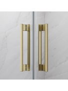 Radaway Idea 8 Brushed Gold DWJ szálcsiszolt arany zuhanyajtó 110 átlátszó jobbos