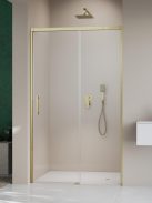 Radaway Idea 8 Brushed Gold DWJ szálcsiszolt arany zuhanyajtó 150 átlátszó balos