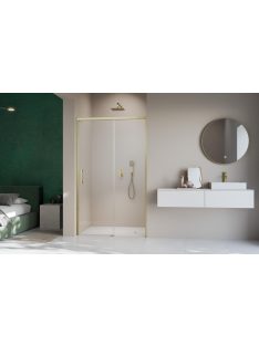   Radaway Idea 8 Brushed Gold DWJ szálcsiszolt arany zuhanyajtó 160 átlátszó balos