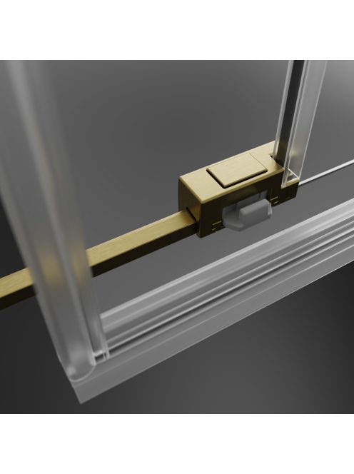 Radaway Idea 8 Brushed Gold DWJ szálcsiszolt arany zuhanyajtó 160 átlátszó balos