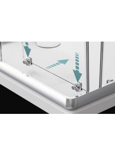   Radaway Premium Plus DWJ+S szögletes zuhanykabin 110x75 átlátszó