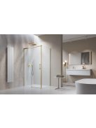 Radaway Idea 8 Brushed Gold KDJ szögletes szálcsiszolt arany zuhanykabin 100x70 átlátszó balos