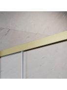 Radaway Idea 8 Brushed Gold KDJ szögletes szálcsiszolt arany zuhanykabin 100x110 átlátszó jobbos