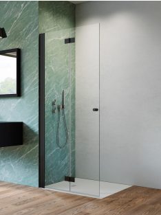   Radaway Nes Black Walk-in KDD-B fekete zuhanyfal 100 átlátszó balos