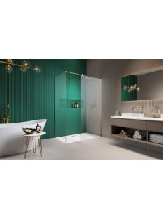  Radaway Modo New Gold III Walk-in arany zuhanyfal 90x140 átlátszó