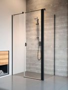 Radaway Nes 8 Black KDS II szögletes fekete zuhanykabin 120x80 átlátszó jobbos