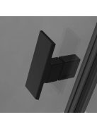 Radaway Nes 8 Black DWD+S szögletes fekete zuhanykabin 120x70 átlátszó