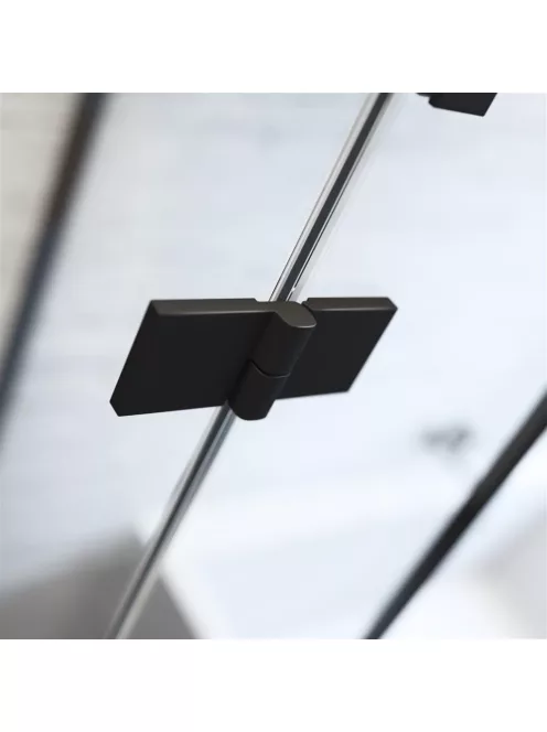 Radaway Nes 8 Black PND I fekete kádparaván 110 átlátszó balos
