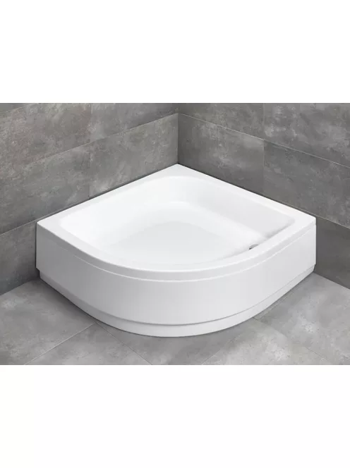 Radaway Samos A íves zuhanytálca 90x90 fehér, ajándék szifonnal