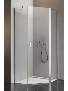   Radaway Nes PTJ szögletes zuhanykabin 80x80 átlátszó balos