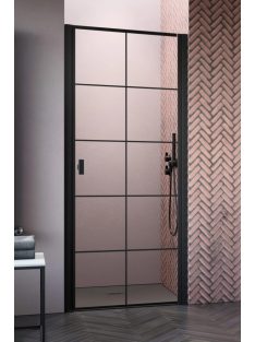   Radaway Nes Black DWJ I Factory fekete zuhanyajtó 70 átlátszó jobbos