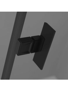   Radaway Nes Black KDD II szögletes fekete zuhanykabin 90x100 átlátszó