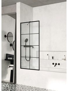   Radaway Modo New Black PNJ Factory fekete kádparaván 90 átlátszó