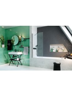   Radaway Modo New Black PNJ fekete kádparaván 100 átlátszó