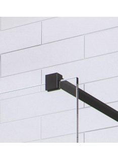   Radaway Modo X Black I Walk-in fekete zuhanyfal 140 átlátszó