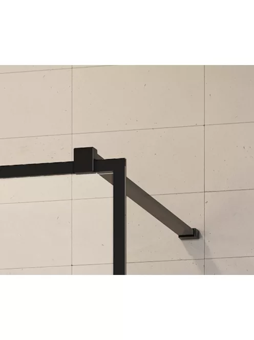 Radaway Modo New Black II Factory Walk-in fekete zuhanyfal 55 átlátszó